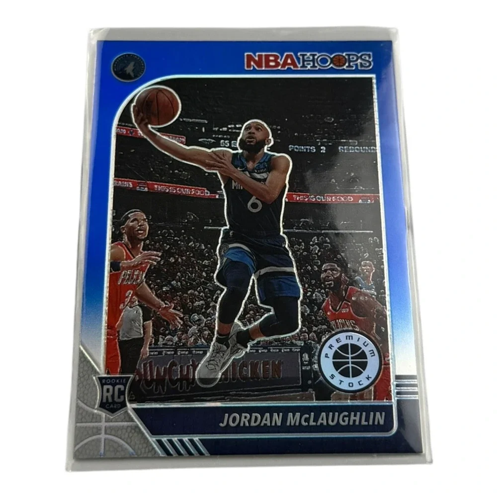 2019-20 Panini NBA Hoops Premium Stock Jordan McLaughlin RC Blue Prizm No 255